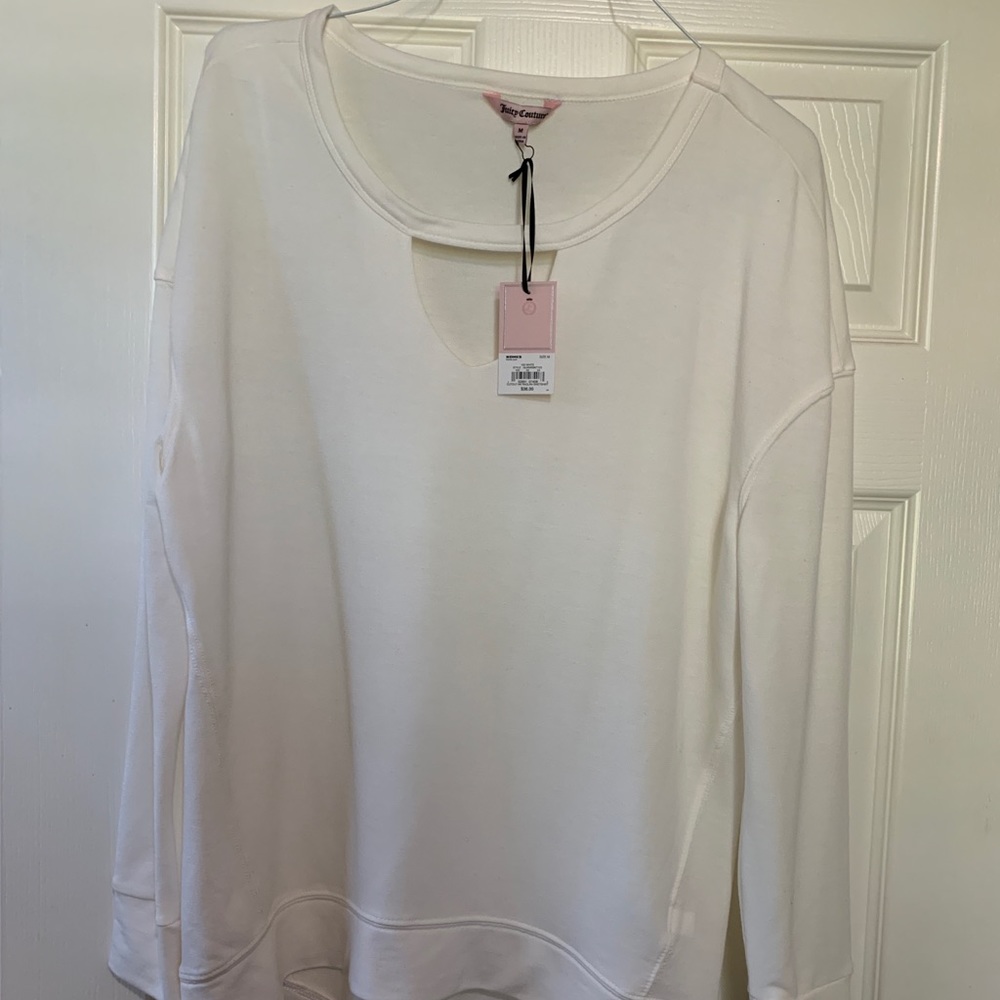 JUICY COUTURE CUTOUT REGLAN SWEATSHIRT SIZE-M